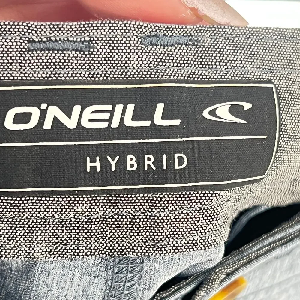 O'NEILL Men's Hybrid Shorts Blue-Gray 34 Swimwear Coastal Vacation
